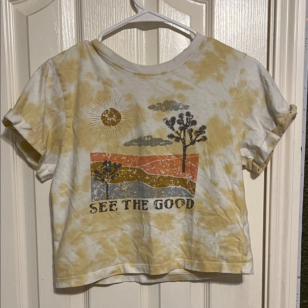 Vibe Kids Tie-Dye T-Shirt - Yellow and White